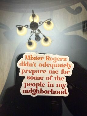 Red Text Quote Sticker